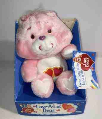 Vintage 1984 Care Bears Love-a-Lot Bear Stuffed Plush New in Box Kenner RARE!