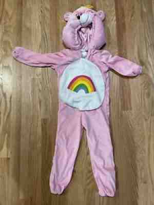 Vintage Care Bear Costume Sz 3T-4T Years 2003 Halloween Suit Cheer Bear Rainbow