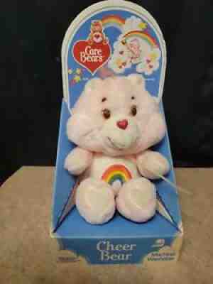 1982 Kenner Care Bear Cheer Bear New Rare Vintage Stuffed Plush In ORIGINAL Box