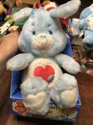 Vintage Care Bear Cousinâ??s Swift Heart Rabbit Stuffed Animal With Box Free Ship