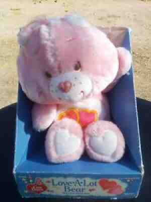 Vintage 1984 Care Bears Love-a-Lot Bear Stuffed Plush New in Box Kenner 61540