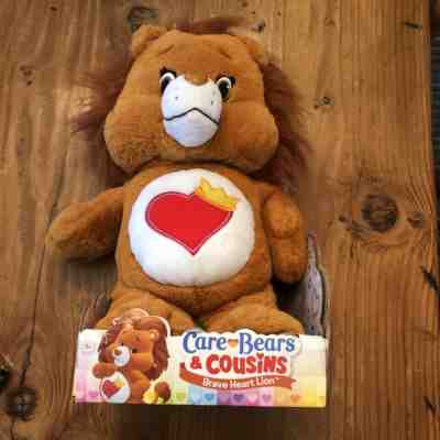 NIB Care Bears Cousin Brave Heart Lion Plush 2016 14 ?American Greetings