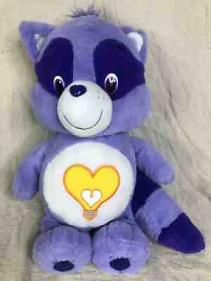 Bright Heart Raccoon Plush Purple Care Bear Jumbo 20â? 2016