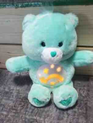 Care Bear Wish Bear Talking Lights Up With Hugs Hard Tummy 2002