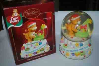 Care Bears Christmas musical snow globe, MIB, Fill the Holidays With Love