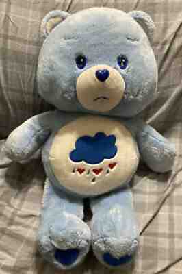 2002 Care Bears Jumbo Grumpy Bear 24â? Stuffed Animal Plush Rain Cloud