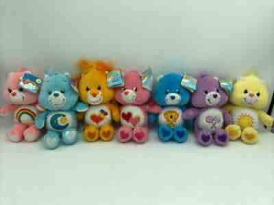 Lot of 7 Care Bears 8â? Plush 2002-2004 Vintage Stuffed Animal, 6 w/ Tags