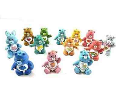 Vintage LOT OF 13 - 1980's CARE BEARS Figures Kenner Toy PVC Pose-able FIGURINES