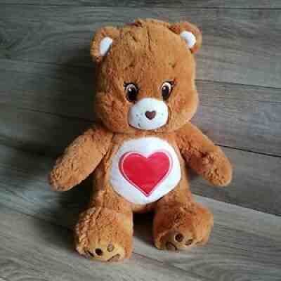 Build A Bear Care Bears Tenderheart Brown Red Heart 17" Embroidered Stuffy Plush