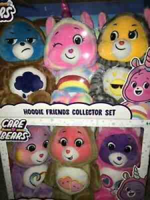 6 Exclusive 2021 CARE BEARS Complete Set HOODIE FRIENDS Collector TOGETHERNESS