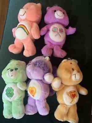Care Bears Lot of 5 Vintage Trophy Good Luck Bright Heart Cheer Champ Share 80s