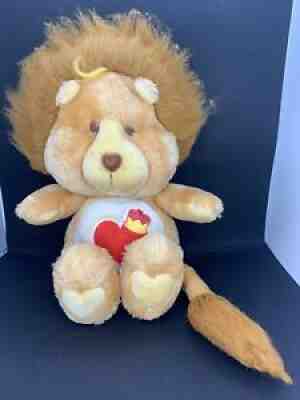 Vintage 1984 Care Bears Cousins Brave Heart Lion Kenner American Greetings 14in