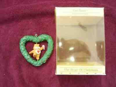 Vtg Care Bears Tenderheart Heart Wreath Ornament Bear 1984 Box Htf A.G. 3.5