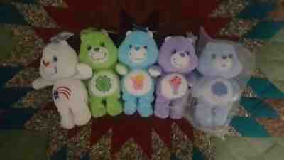 Rare Care Bears 20th Annerversery 8.5 inch Collectibles Lot Set