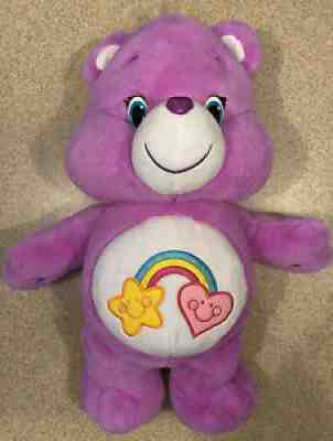 Care Bears Best Friend Bear Purple Rainbow Large 20
