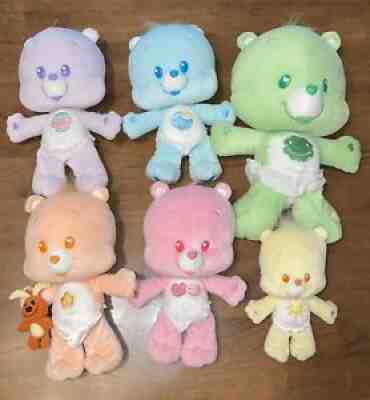 Vintage 2005 Care Bear Cubs Lot 6 11â? Friend Luck Love A Lot Bedtime Share