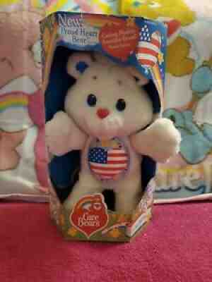Kenner 1991 Environmental Care Bear Proud Heart Bear America Cares not attached