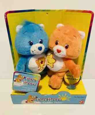Care Bears Cuddle Pairs 2003 Champ and Laugh A Lot Bear by Play Along New In Box