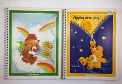 VINTAGE CARE BEARS 1983 SPIRAL SCHOOL NOTEBOOKS Funshine Bear Tenderheart Bear