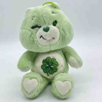 Kenner Care Bears 1983 Vintage 13" Winking Good Luck Bear Green Shamrock Plush