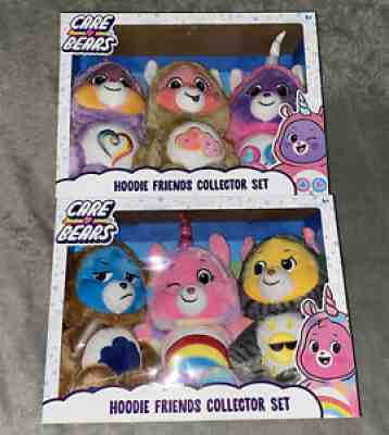 6 Exclusive 2021 CARE BEARS Complete Set HOODIE FRIENDS Collector TOGETHERNESS