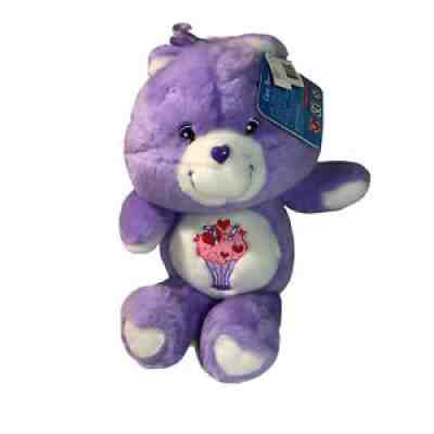 Care Bears Share Bear 20th Anniversary Purple Milkshake Plush 13