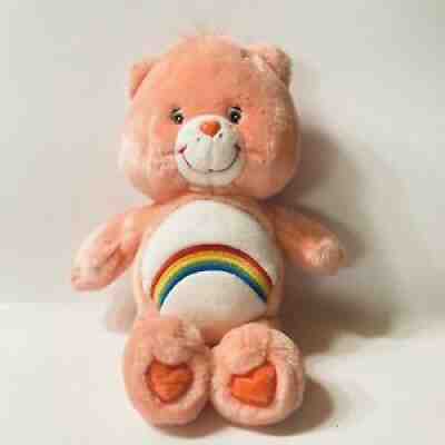 Care Bears CHEER BEAR Plush Glow A Lot Glow In The Dark Pink Rainbow 2007 14