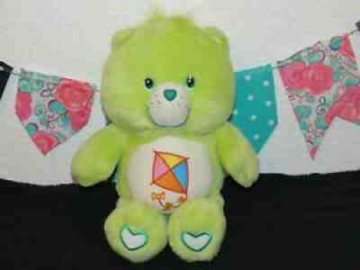 Care Bear Do Your Best Green Kite Tummy Glitter & Glow in The Dark Plush Toy 13