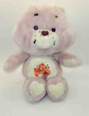 1985 Vintage "Share Bear" Care Bear #62080 13" Kenner Plush Toy