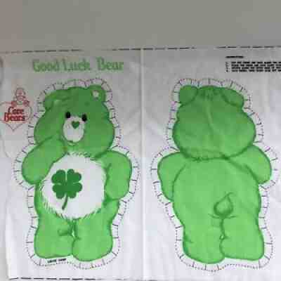 Vintage Good Luck Care Bear 12â? Pillow Fabric Panel 1983 American Greetings ï¿¼