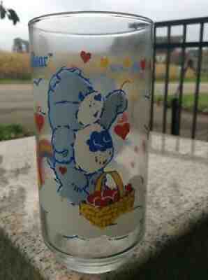 Care Bears Drinking Glass American Greetings Vintage 1984 Grumpy Bear New