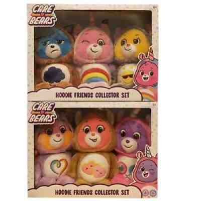 NEW Care Bears Hoodie Friends Collector Set Lot of 2 Boxes - Full Collection Toy