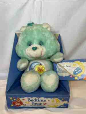 Vintage Kenner Care Bear Bedtime Bear New Rare Vintage Stuffed Plush Brand New!