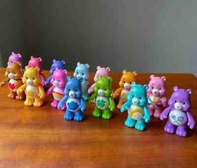 Lot of 14 Care Bears 3â? Mini Figure Figurines Moveable Arms by Just Play JP TCFC