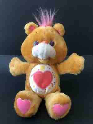 Vintage Care Bears Collection Tenderheart Bear Plush Stuffed Animal Kenner 1991