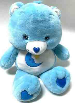 VTG Care Bears Bedtime Bear Jumbo 24â? Blue Plush 2002 Moon Star Sleepy Time