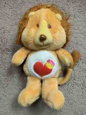 Care Bear Cousins Vintage Brave Heart Lion 1984 Kenner Stuffed Animal Plush 80s