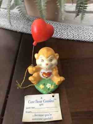 Vintage 80's Care Bear Cousins Playful Heart Monkey Ceramic American Greeting