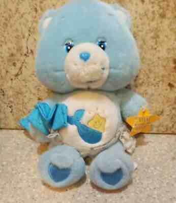 ð???Talking Baby Tugs Blue Care Bear with Diaper and Blanket 2003 11â? VERY RARE!ð???