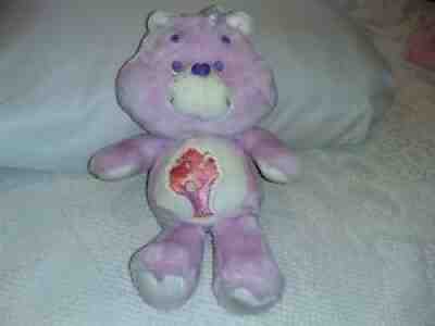 VTG 1985 Share Bear Care Bear Ice Cream Milkshake Sundae Purple 13" Kenner EUC