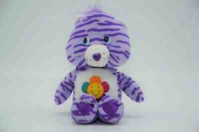 Carebears Care Bears Harmony Bear 2002 Purple Striped Rainbow Flower 9