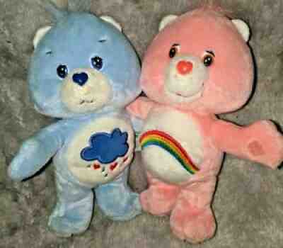 Care Bears Cuddle Pairs Cheer Bear and Grumpy Bear Hugging 2002 Set 7