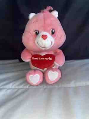 Care Bear Moms Love-A-Lot 8â? Carlton Cards Pink Plush Heart Vintage Rare