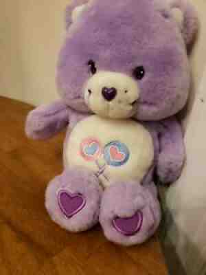 2003 Care Bear ~ Share Bear ~ 13" Talking and Singing Plush. Just by squeezing h