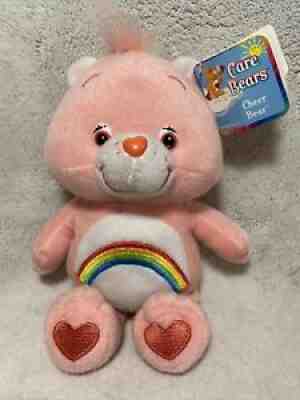 Care Bears 2003 Cheer Bear Rainbow 8 Inch Plush New With Tags