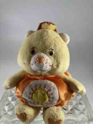 Funshine Bear Pumpkin Halloween Vintage Care Bear 2002 plush stuffed animal 7â?