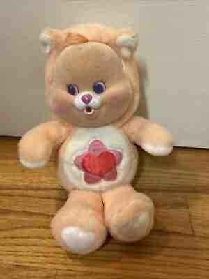 Vintage Care Bear Cousin Cubs Lil Proud Heart Cat W Flocked Face 1986 Kenner 11â?