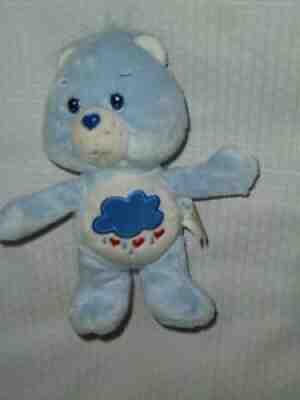 2002 Stuffed Plush Blue Grumpy Carebear Rain Cloud 7