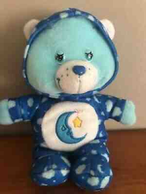 Care Bear Plush Bedtime Bear White Cloud Hooded Pajamas Blue Moon baby boy
