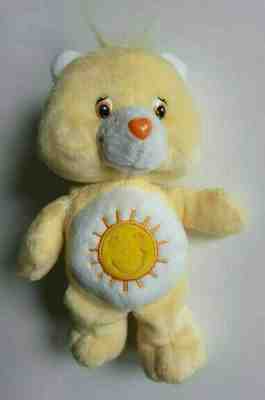 Care Bears 2003 Funshine Bear Yellow Corduroy Plush Toy EUC 8